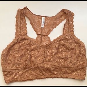 Zenana Outfitters Cream beige Lace Bralette 2x